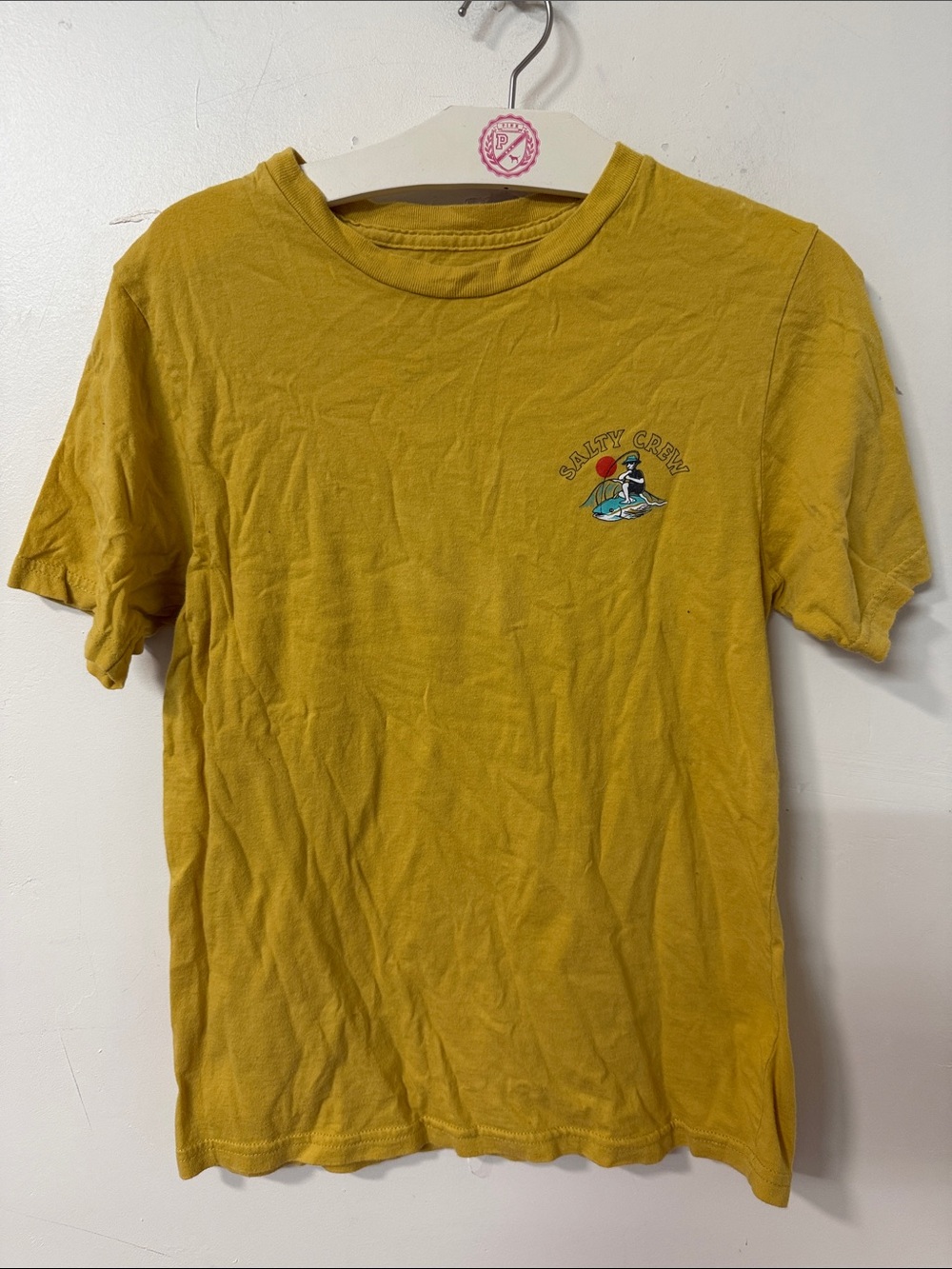 Salty Crew Mustard Yellow Logo Tee